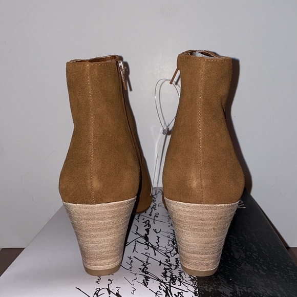 New Kensie Womens Lyden Leather Suede Ankle Boots - Picture 5 of 7